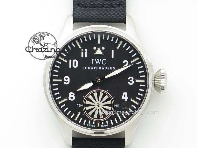 MIROTIME 0415 Big Pilot IW329701 M+F 1:1 Best Edition Black Dial on Brown Leather Strap MY RelaxedFit 7005